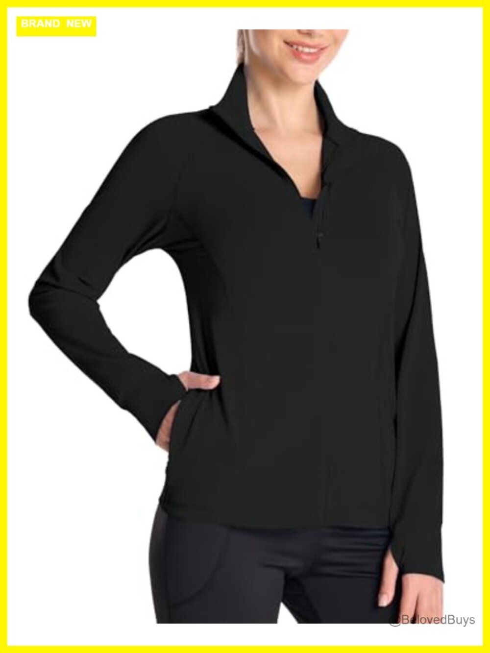 UPF 50+ Lightweight Athletic Full Zip Jacket Thumbholes Pockets